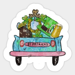 St Patrick's Day Truck Sticker